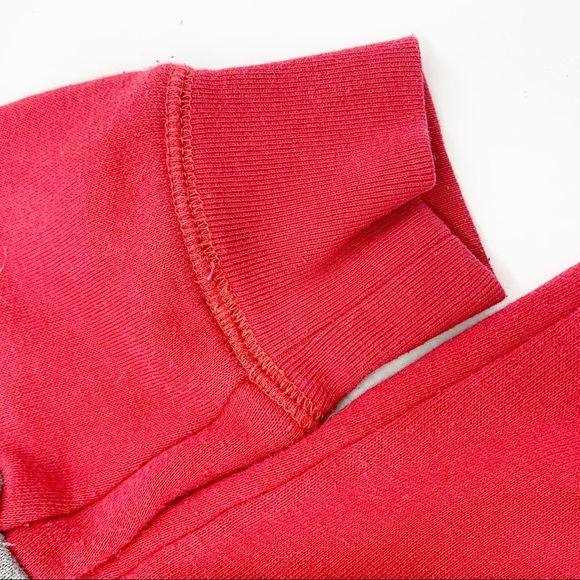 PINK by VS  Red Boyfriend Crew Sweatshirt xs - Picture 5 of 6
